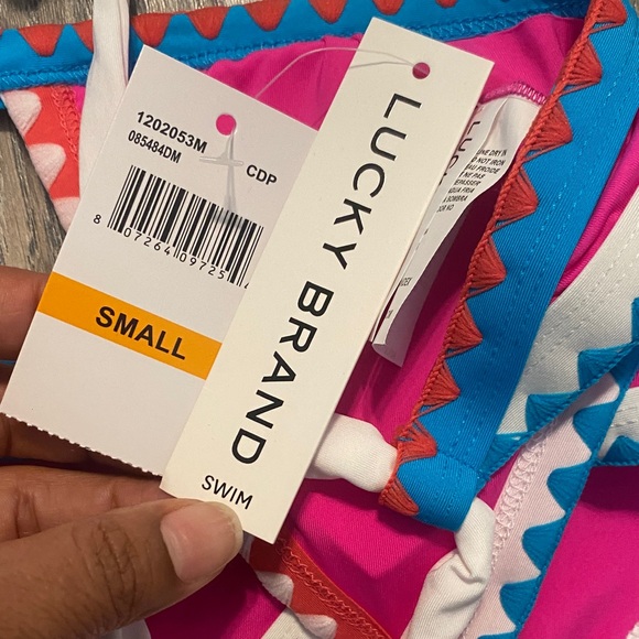 Lucky Brand Pink and Blue Bikini - Picture 6 of 6